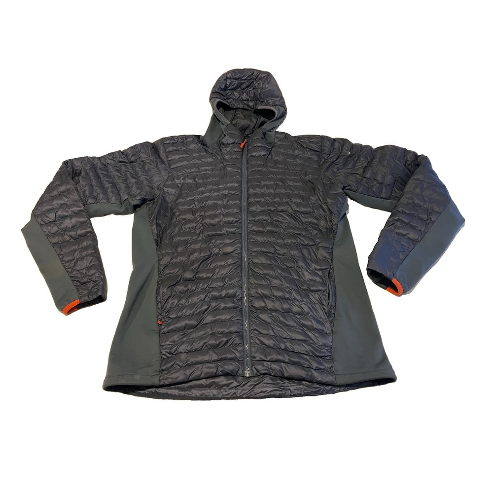 Rab 2.0 Jacket Size Large Mens Grey Cirrus Flex Puffer Hooded Insulated Coat